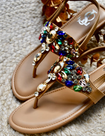 Ornate Sparkle T-strap