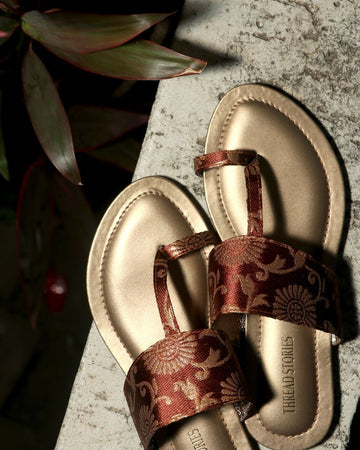 Limited Edition: Rust Brown Brocade