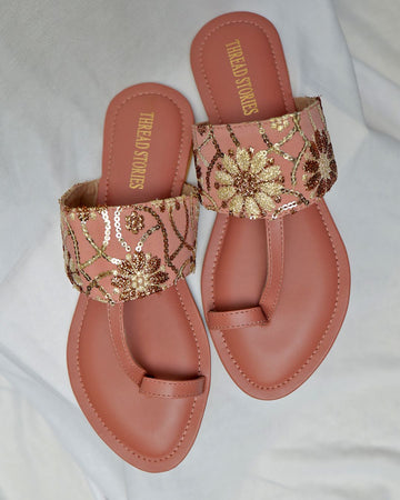 Limited Edition: Deep Peach Kolhapuris