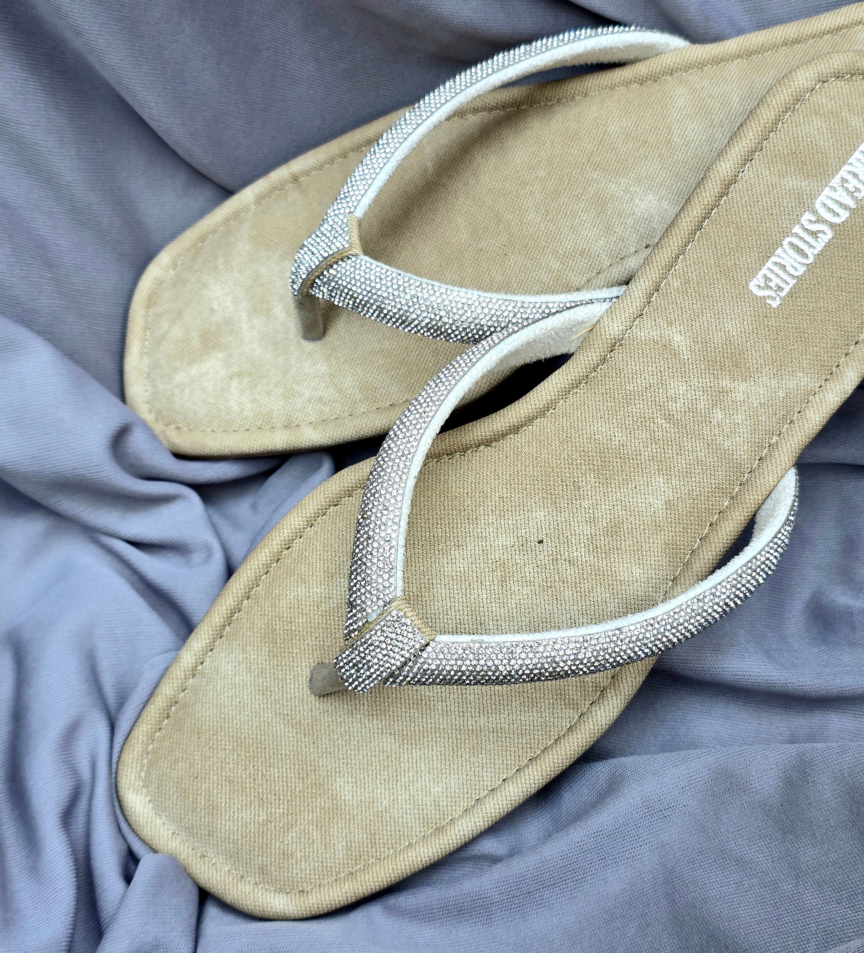 Shop Black Bling Basic Flats | Thread Stories