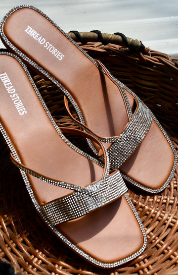 Bling Slip On: Tan