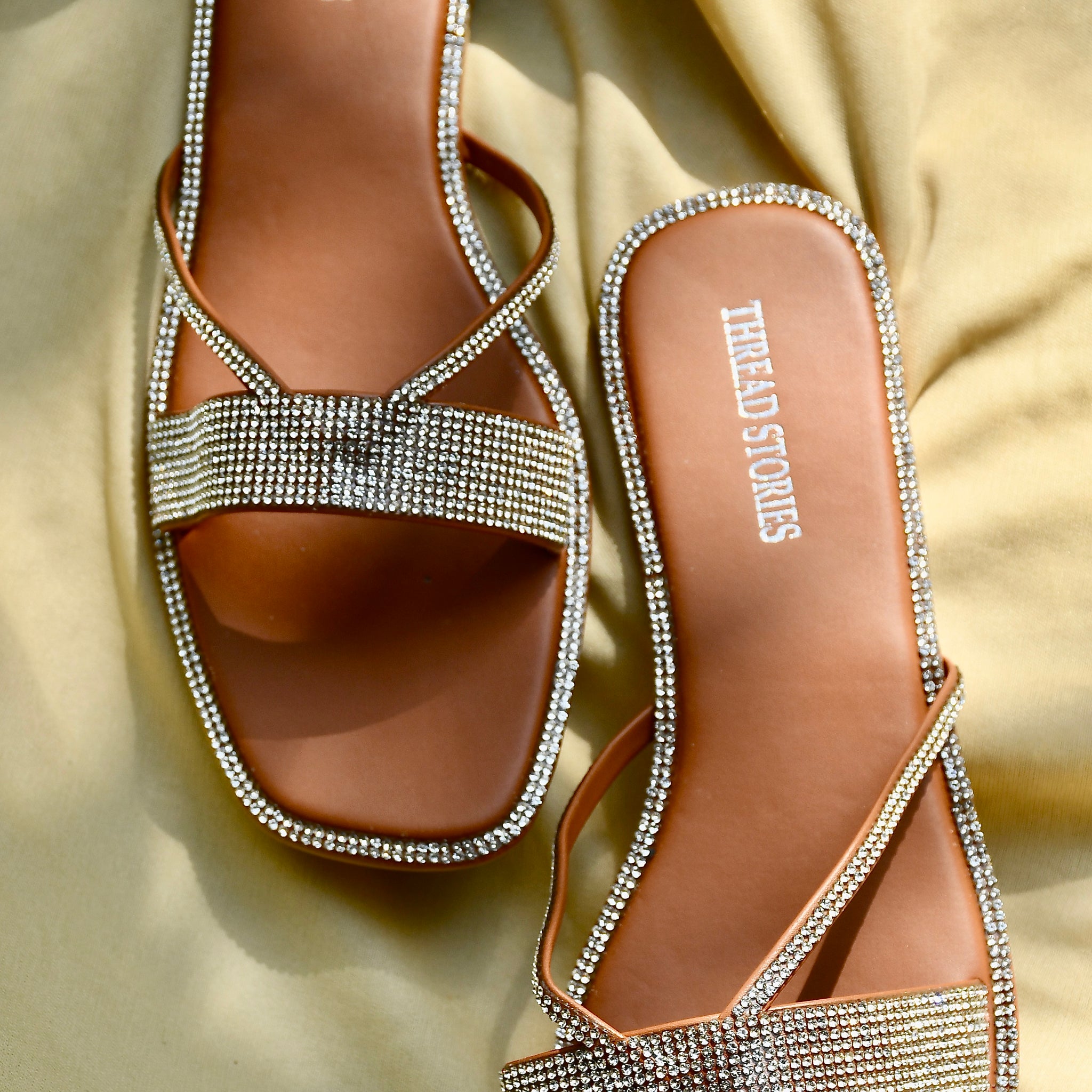 Bling Slip On: Tan