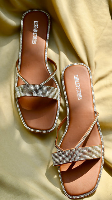 Bling Slip On: Tan