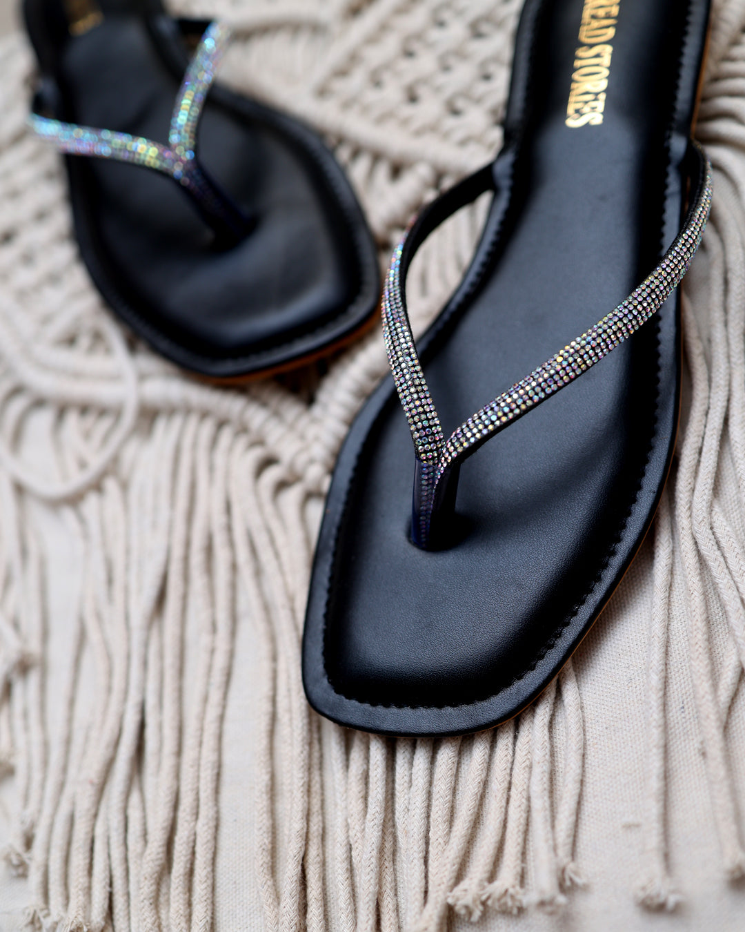 Basic Flats Shop Black Bling Basic Flats | Thread Stories