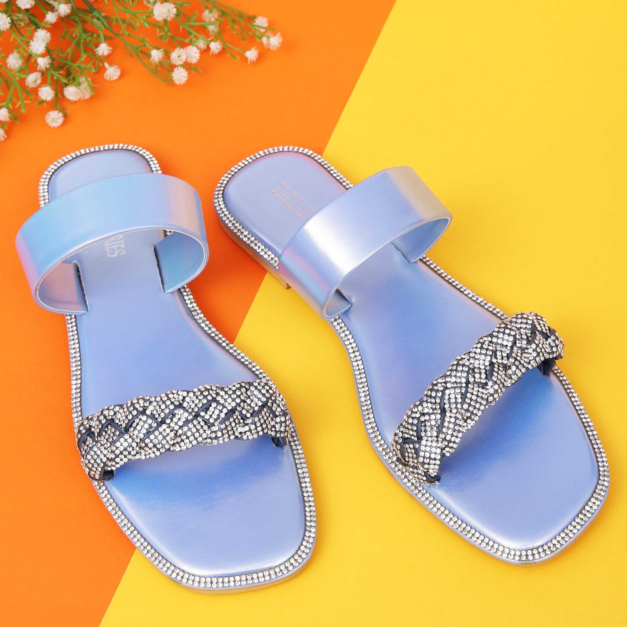 Holographic Bling Flats : Blue