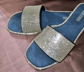 Flats: Shimmer Denim