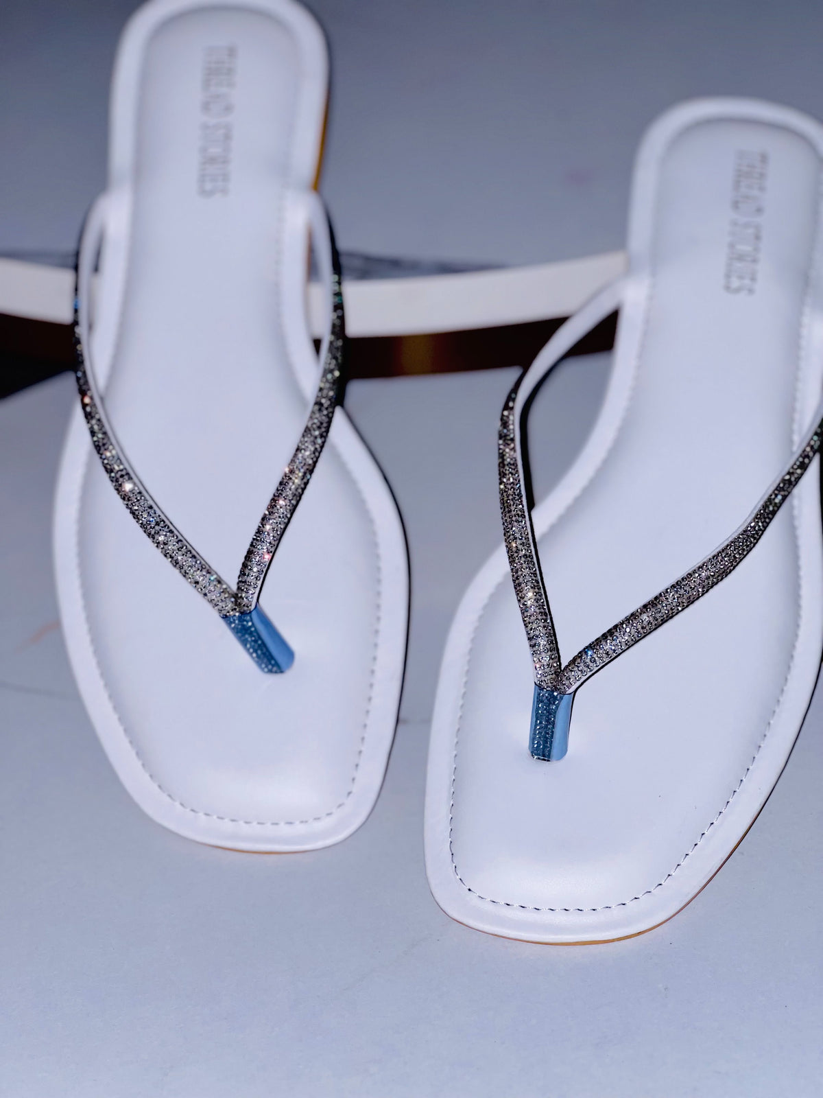 Basic Flats White Bling Basic Flats | Thread Stories